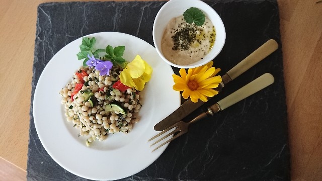 Couscous-Salat mit Wildkräutern – Oktoberführung